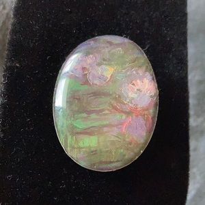 Enamel Monet’s Lily Pond Brooch